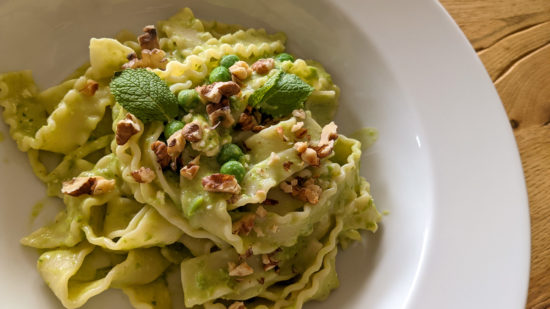Grüne Pasta